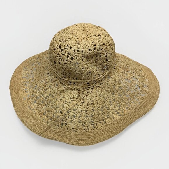 ? Flora Bella Raffia Wide Brim Sun Hat Floppy Beach  display picture 1